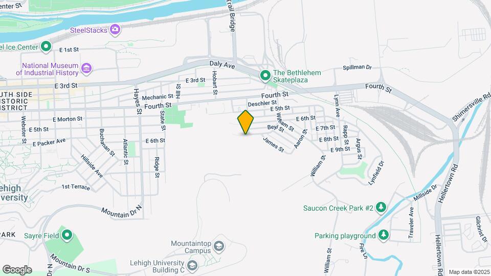 1250 E 7th St Map and Location Details