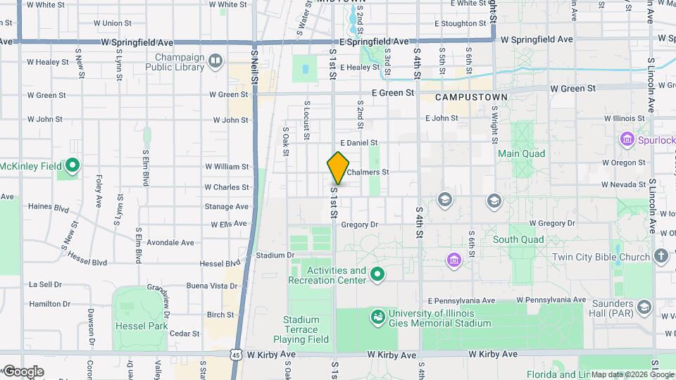 1012 S 1st St Mapa y Detalles de la Ubicación