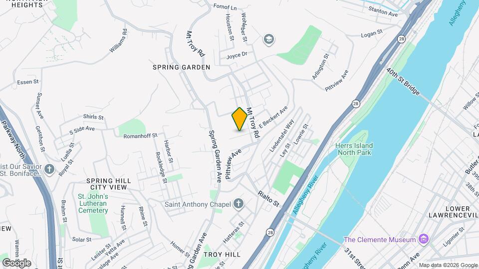 1945 W Beckert Ave Map and Location Details