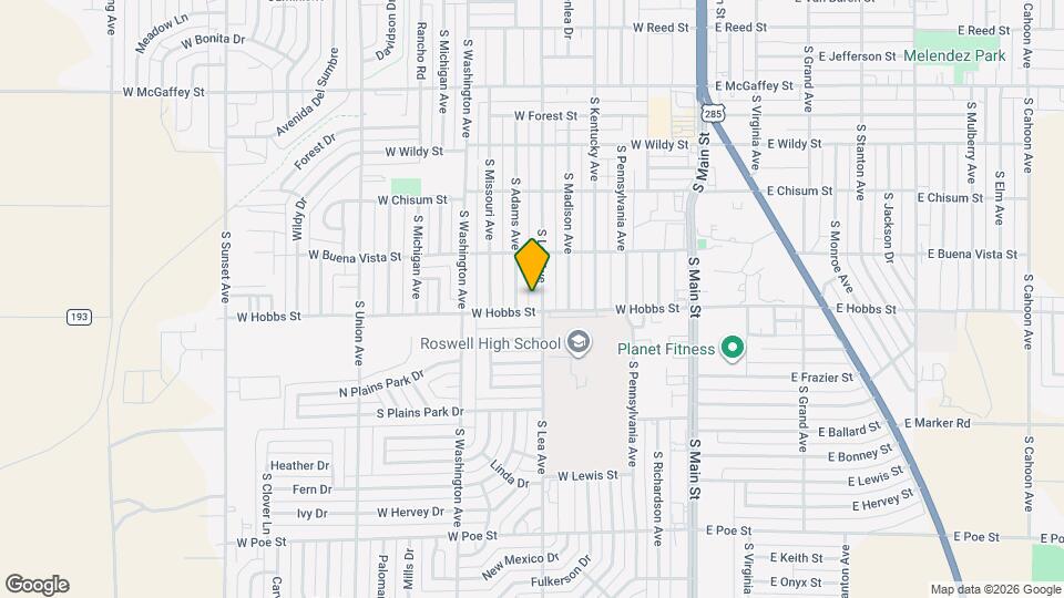 1 1/2 E La Paloma Ln Map and Location Details