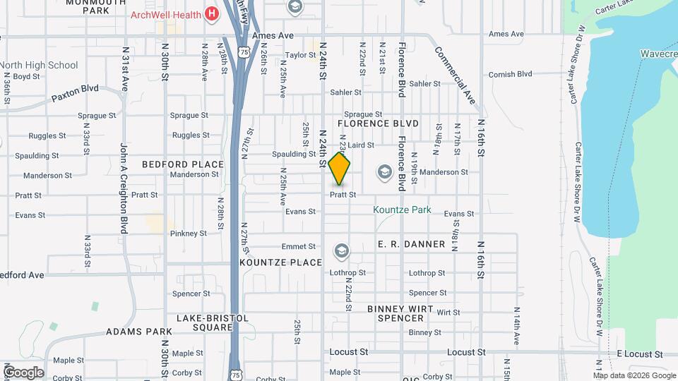 3702 N 23rd St Map and Location Details