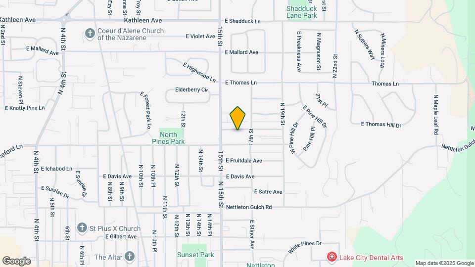 1518 E Mary Ln Map and Location Details
