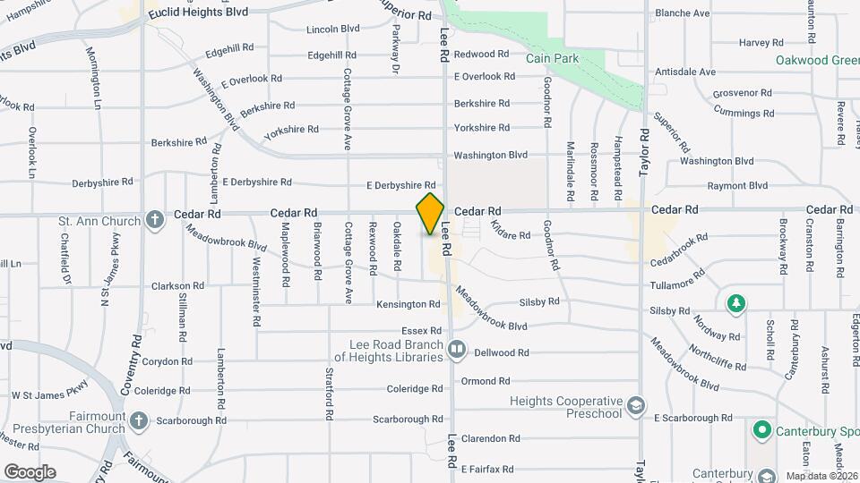 2181 Edgewood Rd Map and Location Details