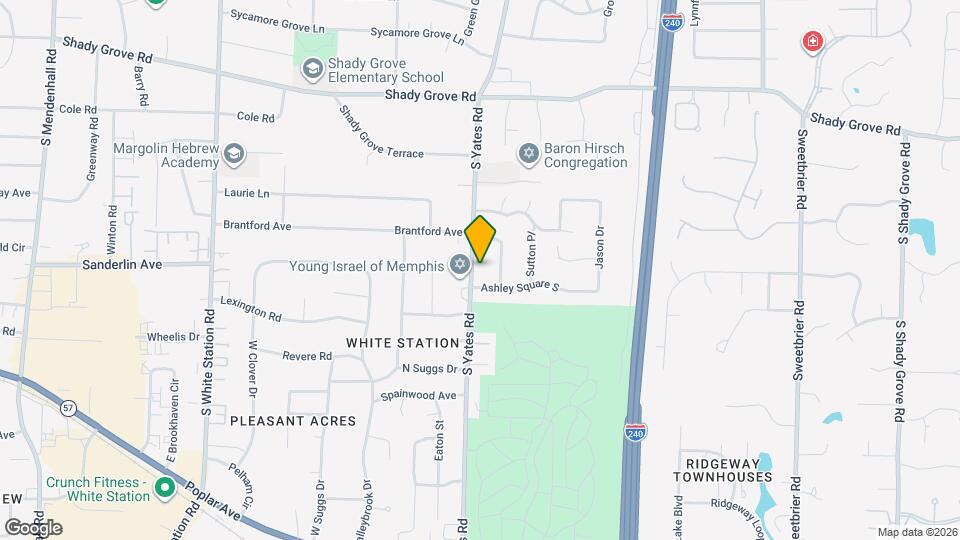 516 S Yates Rd Map and Location Details