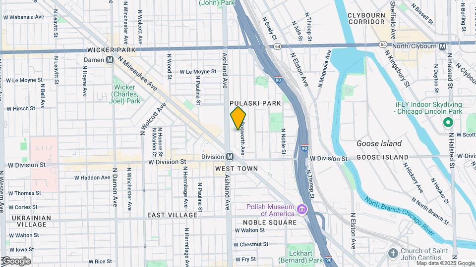 1260 N Bosworth Ave Map and Location Details