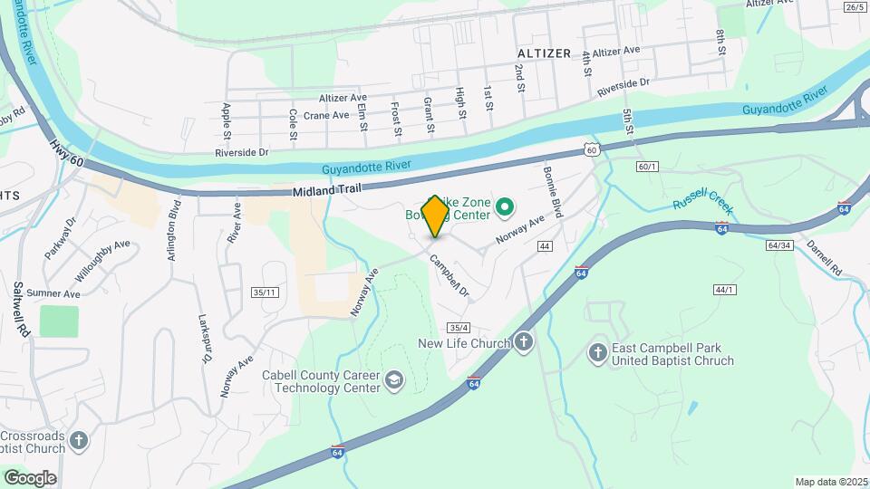 1107 Norway Ave Map and Location Details