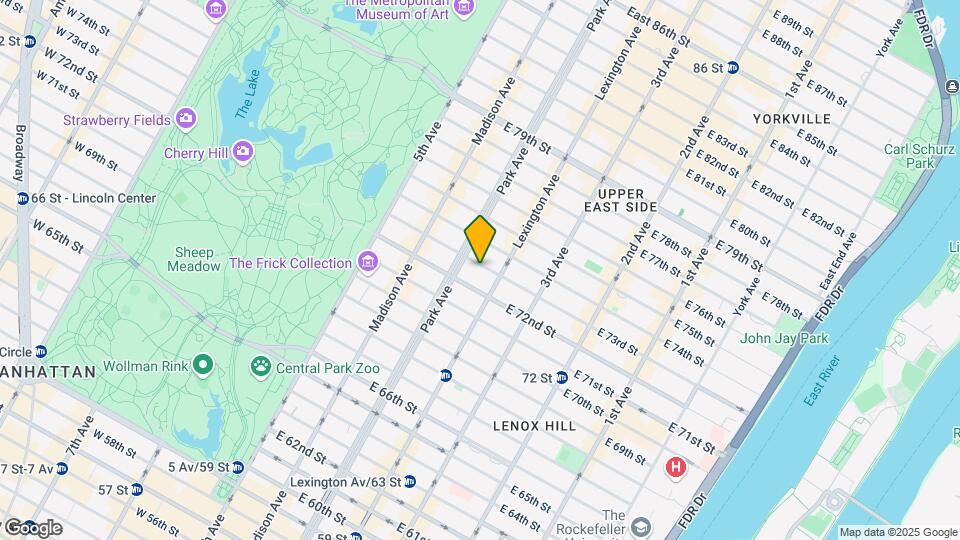 120 E 73rd St Map and Location Details