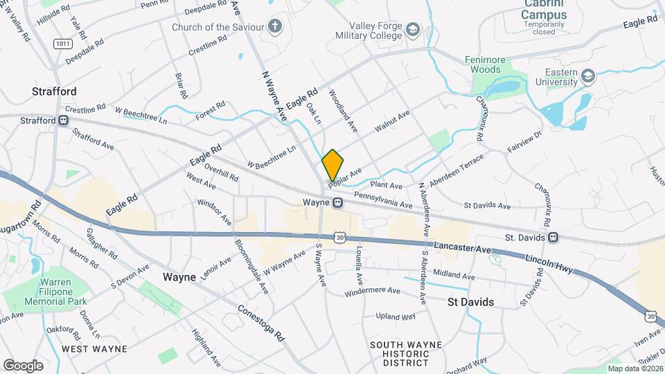 104 Poplar Ave, Unit 1 Map and Location Details