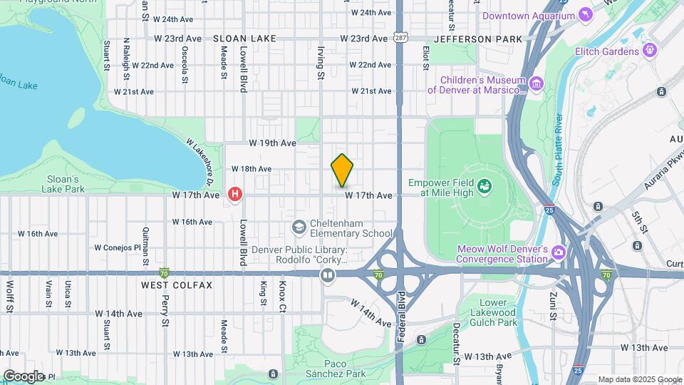 3207 W 17th Ave Mapa y Detalles de la Ubicación