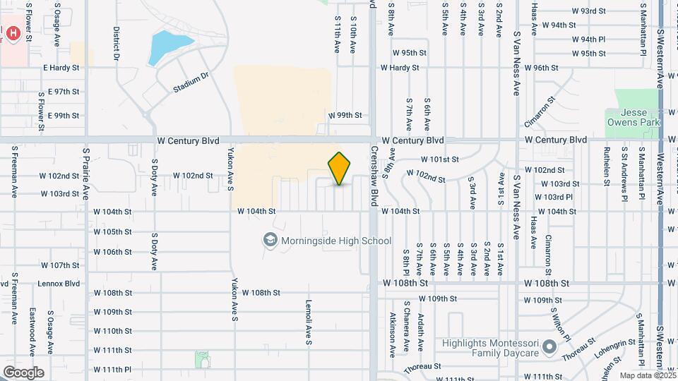 10218 Woodworth Ave Mapa y Detalles de la Ubicación