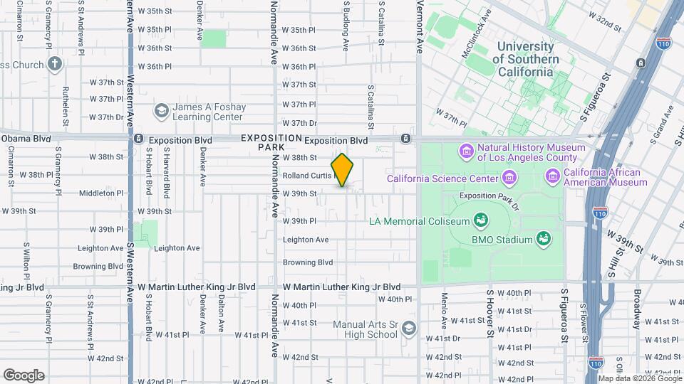 1155 W 39th St Map and Location Details