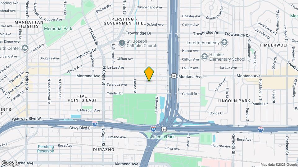 4009 Tularosa Ave Map and Location Details