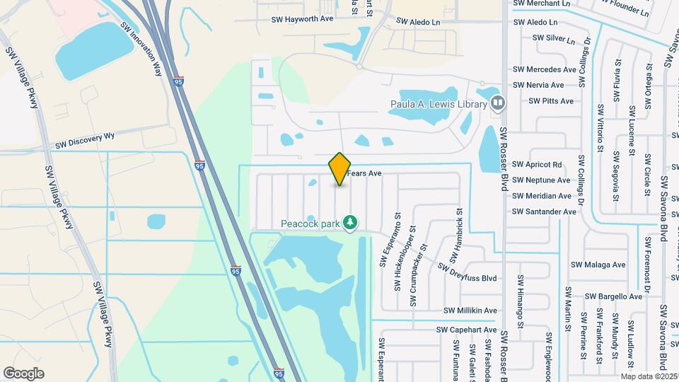 3125 SW Dimattia St Map and Location Details