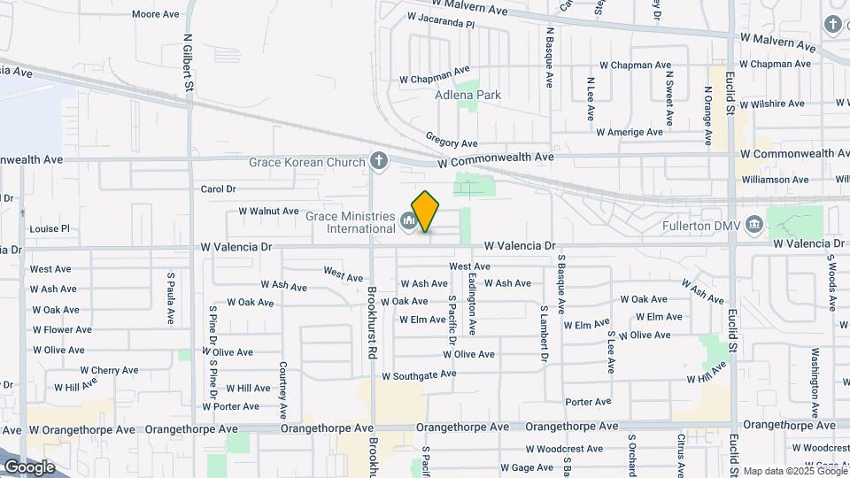 1637 W Valencia Dr Mapa y Detalles de la Ubicación