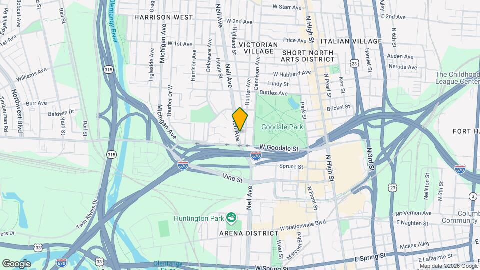 640 Neil Ave Map and Location Details