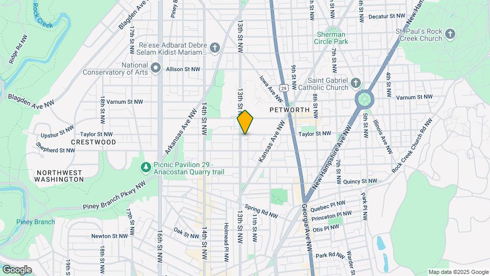 4027 13th St NW Map and Location Details