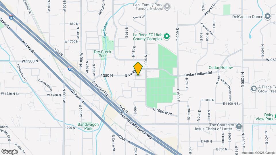 223 E 1350 N St Map and Location Details