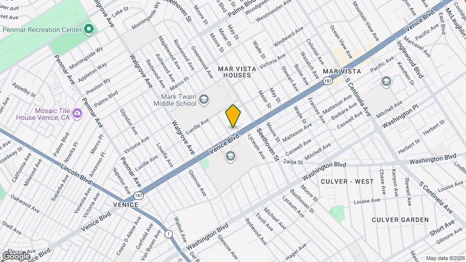 13009 Venice Blvd, Unit 13008 1/2 Venice Blvd. Map and Location Details