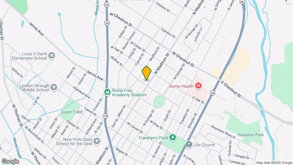 1401 N Madison St Map and Location Details