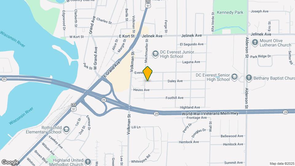 1405 Daley Ave, Unit 1405 Map and Location Details