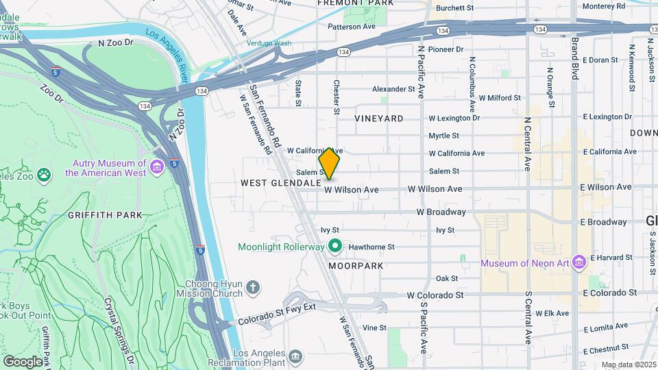 711 W Wilson Ave Map and Location Details