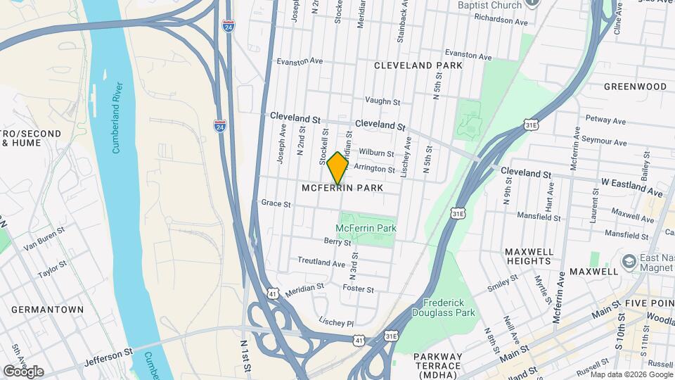 712 Meridian St Map and Location Details