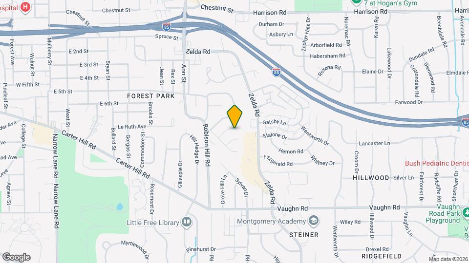 2736 Chevy Chase Dr Map and Location Details