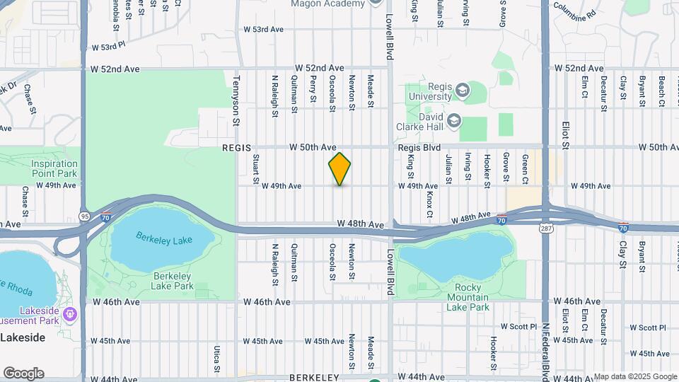 4886 Osceola St Map and Location Details