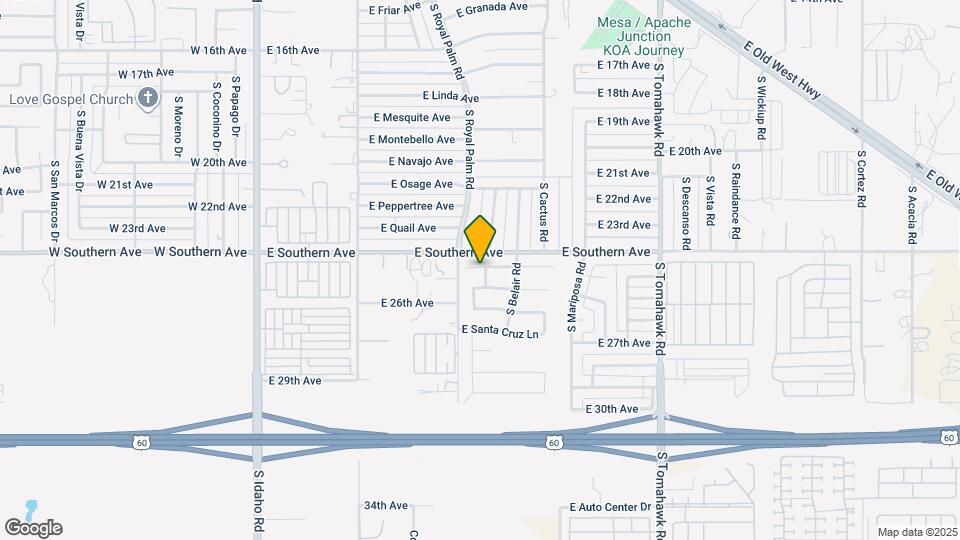 831 E Yuma Ave Map and Location Details