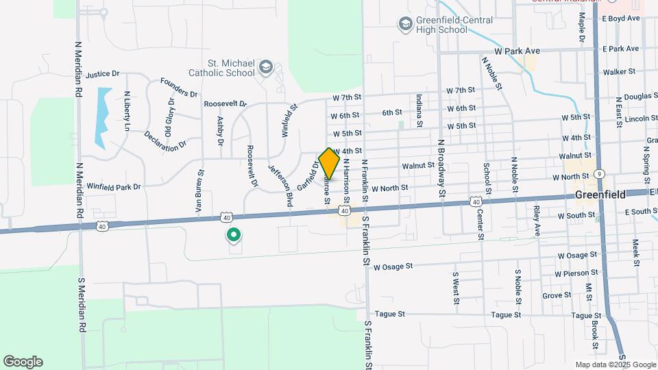 1128 W North St Mapa y Detalles de la Ubicación