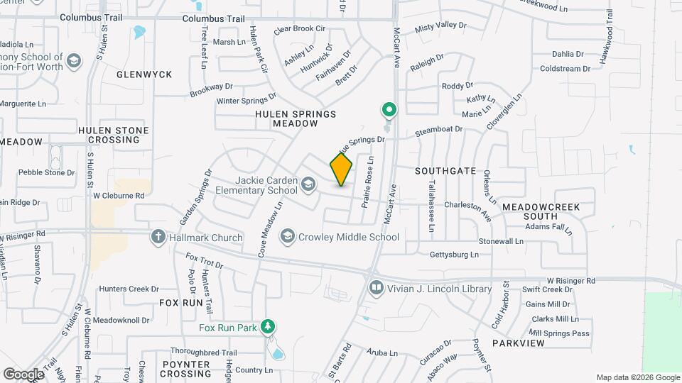 3612 Garden Springs Dr Mapa y Detalles de la Ubicación