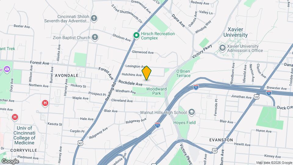 870 Rockdale Ave Map and Location Details