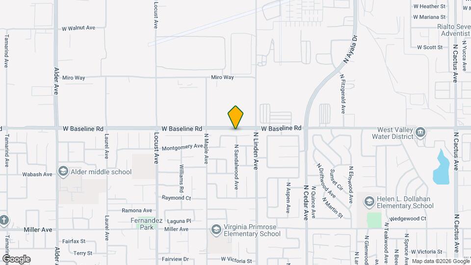 1584 W Mesa Dr Map and Location Details