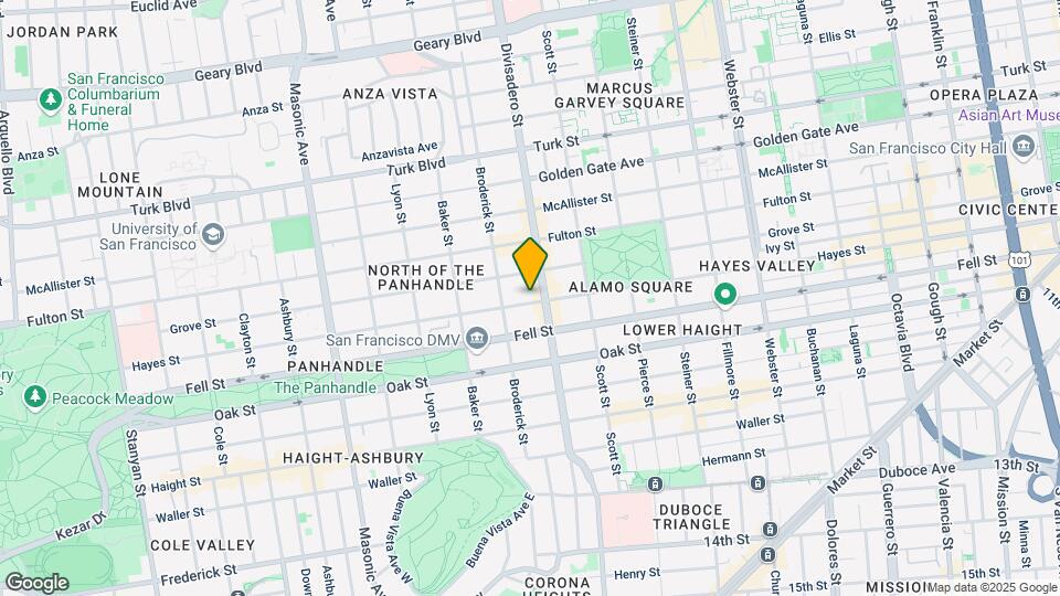 1330 Hayes St Map and Location Details