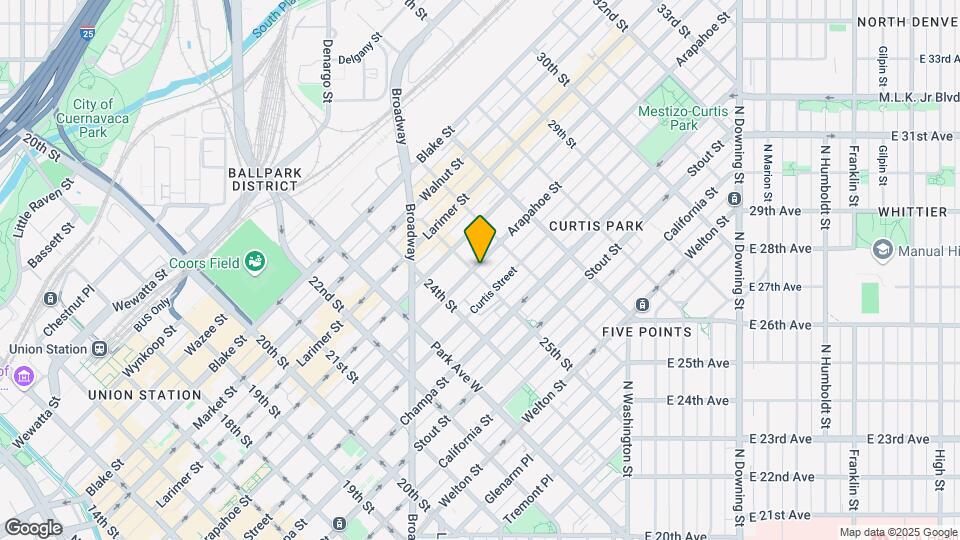 1095 25th St Map and Location Details