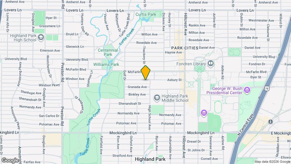 3619 Asbury St Map and Location Details