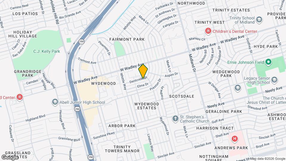 4705 Dentcrest Dr Map and Location Details