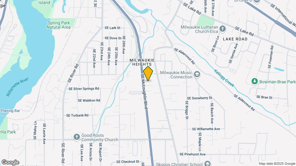 13150 SE McLoughlin Blvd Map and Location Details