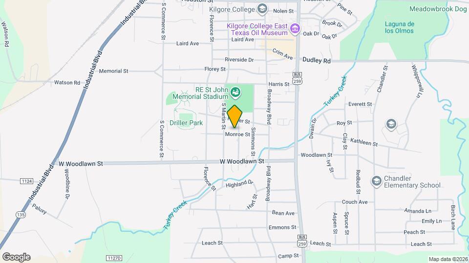 615 Monroe St Map and Location Details