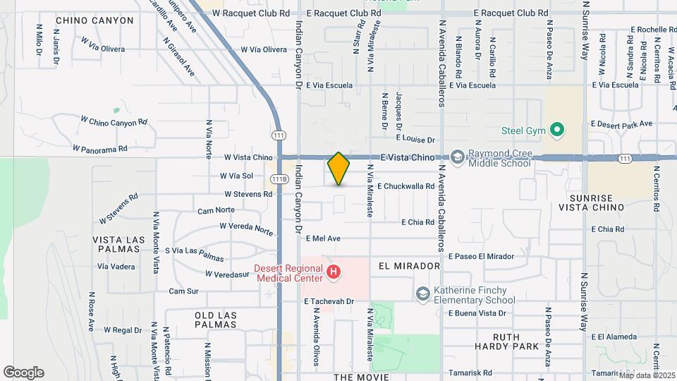 443 E Chuckwalla Rd Map and Location Details