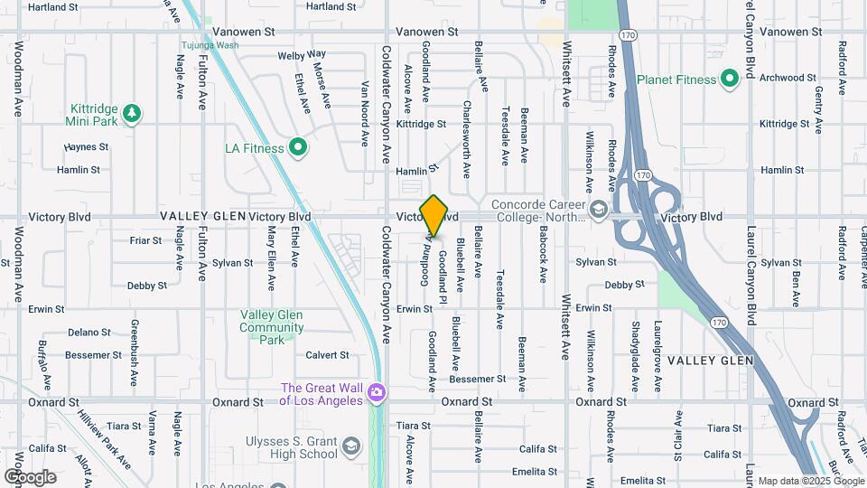 6324 Goodland Ave Map and Location Details