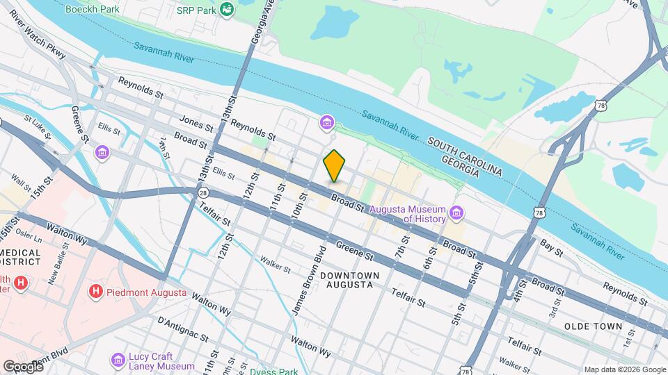 929 Broad St Map and Location Details