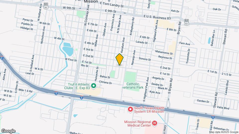 2210 E 1st St Map and Location Details