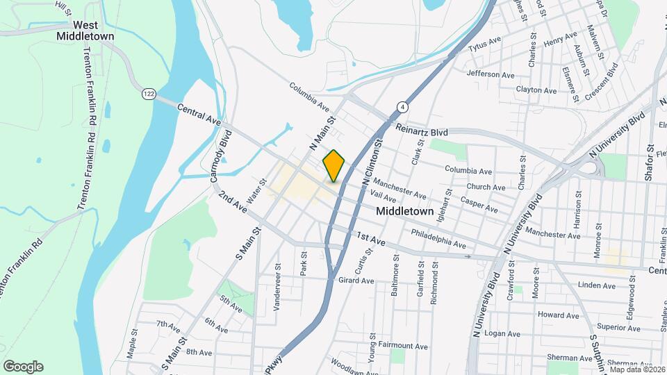 1131 Central Ave Map and Location Details