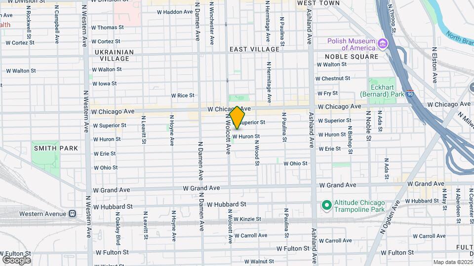 1840 W Huron St Map and Location Details