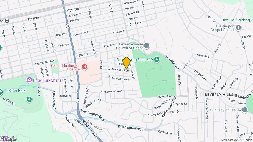 1869 Marshall Ave Map and Location Details