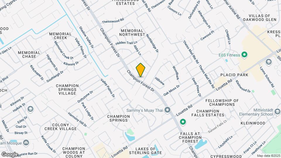 17207 Lazy Hill Ln Mapa y Detalles de la Ubicación