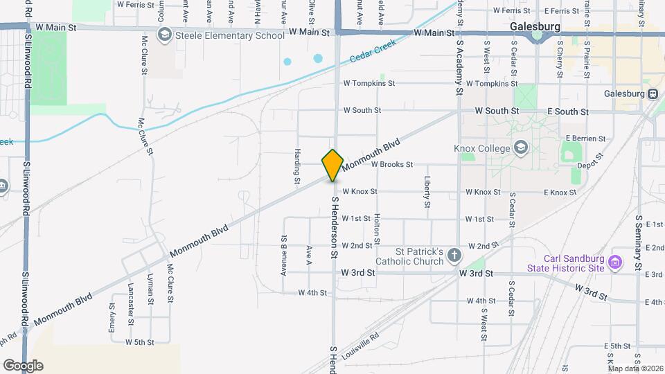 590 S Henderson St Map and Location Details