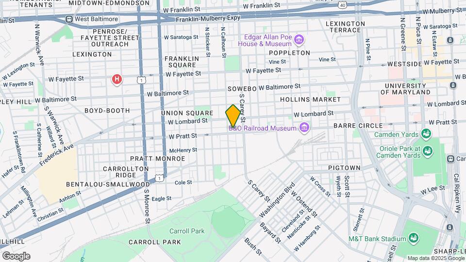 1326 W Pratt St, Unit First Map and Location Details
