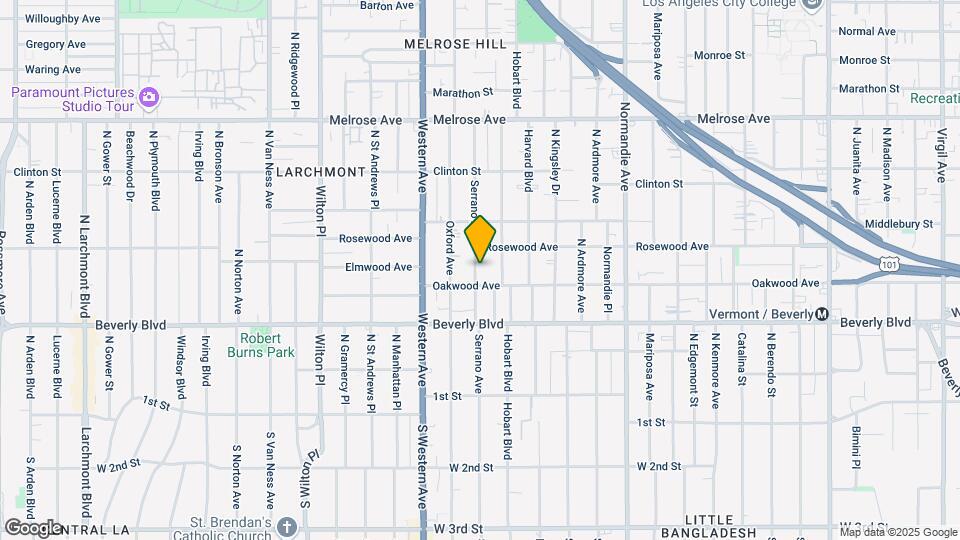 416 Serrano Ave Map and Location Details